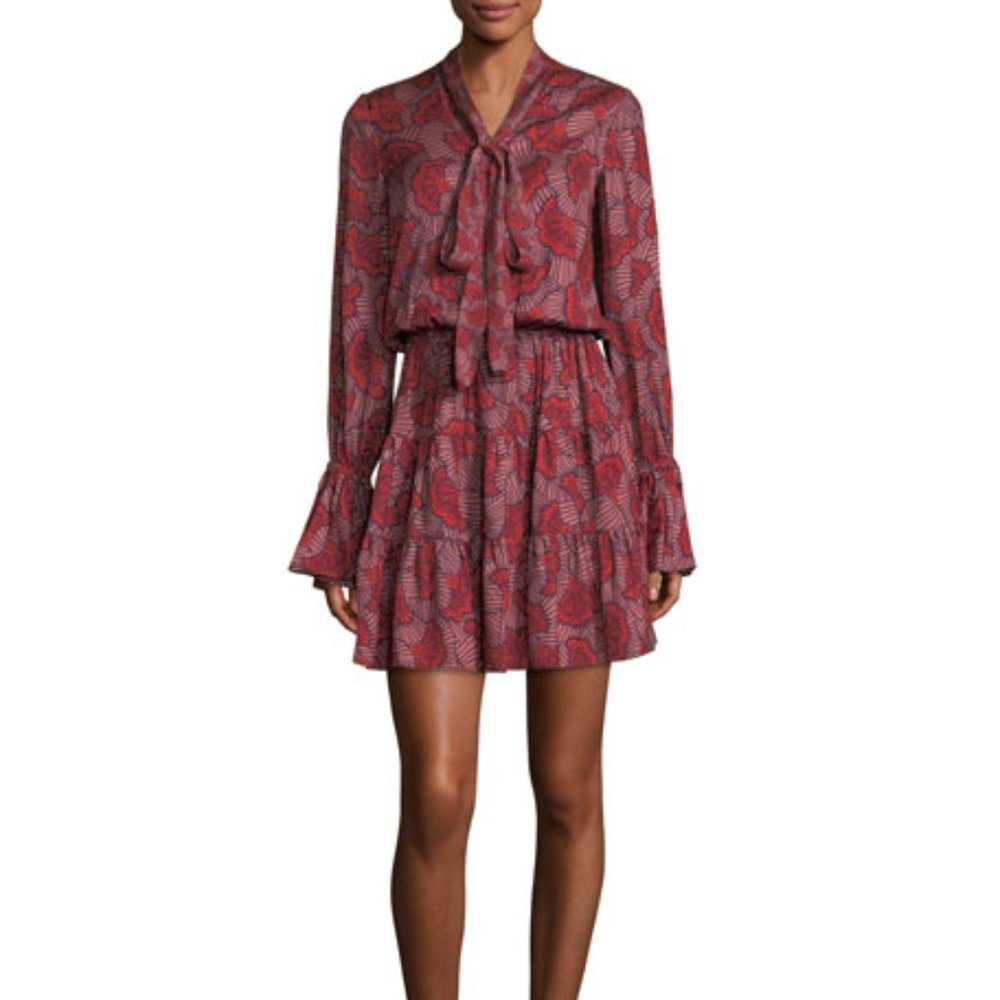 Alexis Elizavetta Long Sleeve Printed Mini Dress